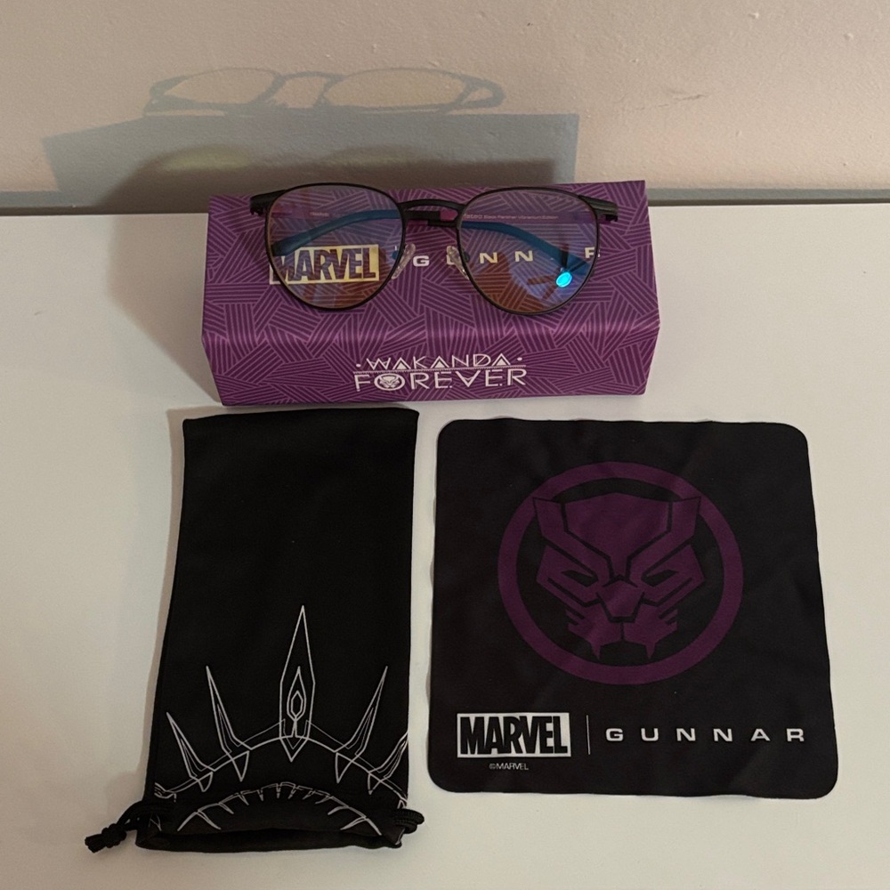 Marvel Gunnar Black and Purple Glasses